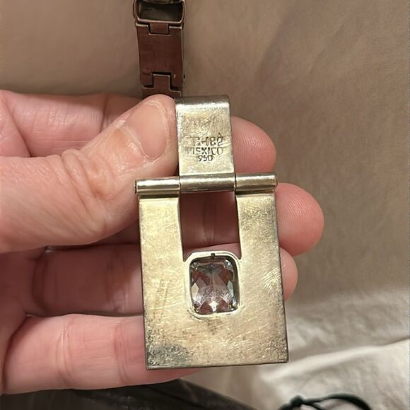 Sterling Silver 950 Jewelry Set Mexico - Picture 6 of 14